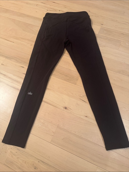 ALO Yoga Pants - Alo Yoga-High Waist Black Leggings-XS